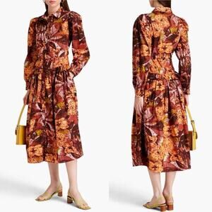 Walter Baker Jackie Shirtdress size M floral Cotton Midi Dress